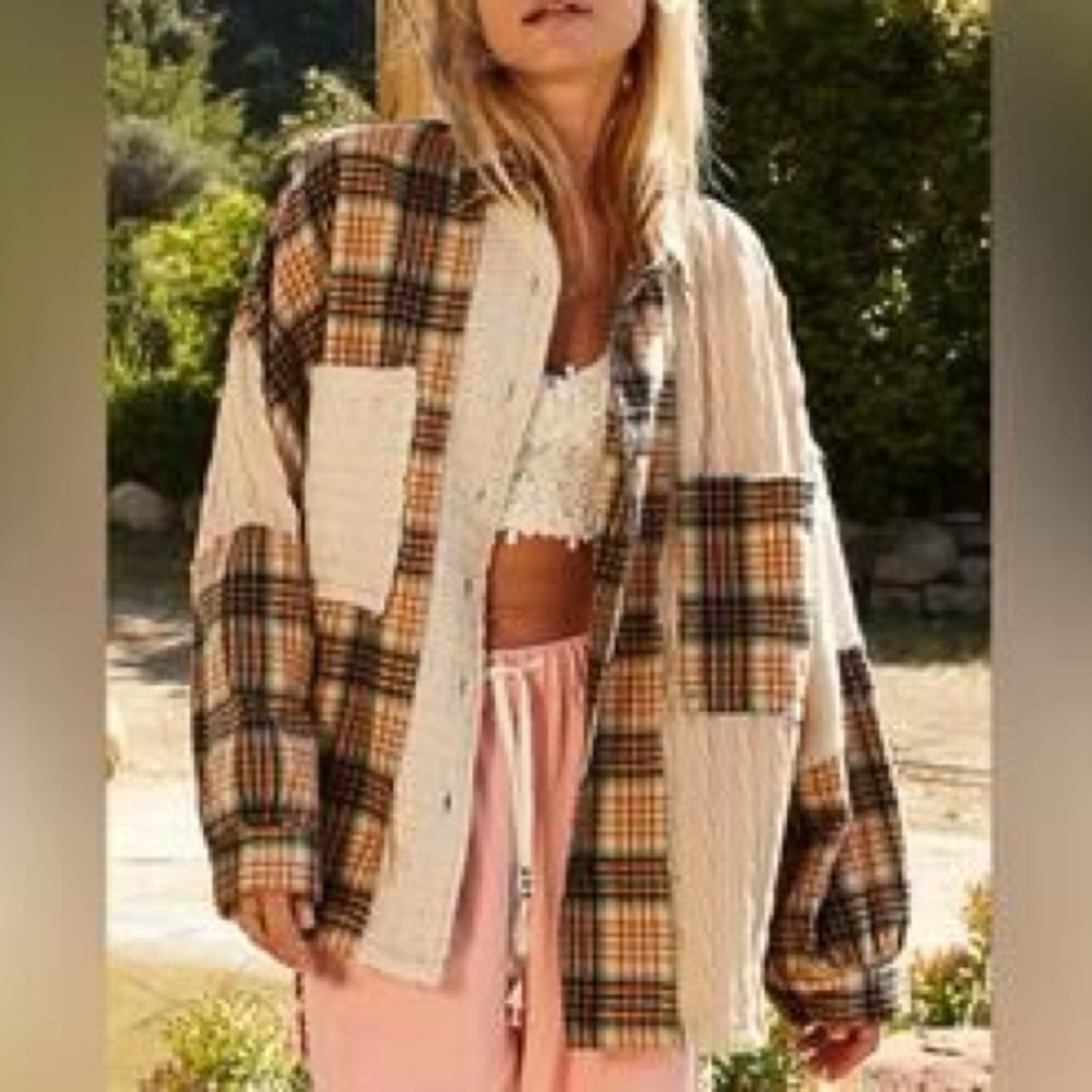 Pol Patchwork Shacket - image 2